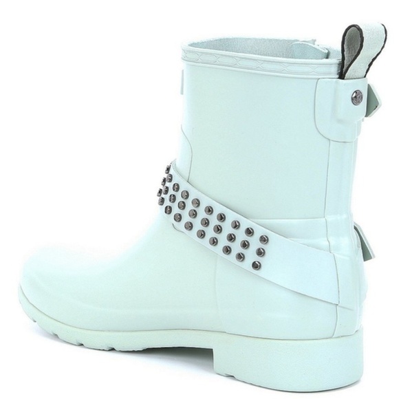 Hunter women 8 Refined Stud waterproof biker boot - Picture 3 of 4